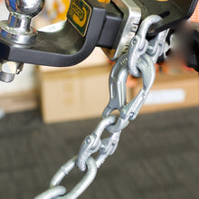 Load image into Gallery viewer, 10868HEH35 8mm Hammerlock + 6mm Hook + 8mm Hammerlock for Camper Caravan & Trailer Safety Chain Grade 100
