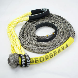 The Button Knot Winch Rope (BKWR) is made of UHMWPE. The knot protects the load-bearing portion of the rope by being the only exposed part on the fairlead, while only exposing the knot's head to potential damage. To enhance safety, a button knot serves as the attachment point for additional recovery equipment, eliminating metal in the system and reducing overall weight. Unlike hooks or steel wire ropes, button knots cannot cause injury if drawn over hard surfaces. Australian-made, tested. 12mm*11000kg