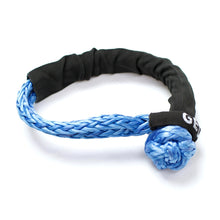 Load image into Gallery viewer, George4x4 Button knot Soft Shackle They are Lighter, Stronger, and more flexible. Button knot Blue Soft Shackle*1pc Hand spliced in Australia, Tested by NATA-accredited lab Super lightweight, can float in water UV-resistant, waterproof and more durable Protective sleeve fitted 60cm*14000kg Custom length acceptable!