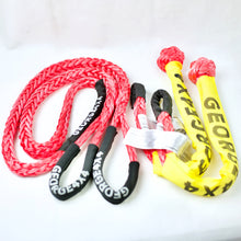 Load image into Gallery viewer, George4x4 Bridle Rope Soft Shackle Kit includes 1pc*Bridle Rope(Red), Australian made 16mm*5m Breaking Strength: 24000kg 1pc/2pcs*Soft Shackle, Australian made 70cm*24500kg (Pink) Soft shackle and Bridle rope Hand Made in Australia Australian Designed Tested by NATA-accredited lab Lighter and safer 
