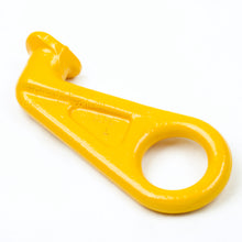 Load image into Gallery viewer, G80 Lifting Eye Container Hook - 45 deg Left Hand, WLL 12.5 Ton Features: Made from G80 alloy steel for durability Designed for lifting containers by connecting to twist lock pockets Safety factor of 4:1 for secure lifting operations Conforms to AS 3776 standards, test Certificates available upon request Working Load Limit (WLL) of 12.5 tonnes