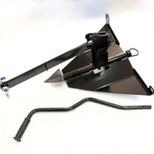 Load image into Gallery viewer, Heavy Duty Ground/Sand Anchor For 4WD Winch Recovery Ideal for 4x4 winching recovery where there are no trees or other anchor points. Heavy-duty design. Ideal for vehicle recovery when there are no convenient anchor points or trees. Suitable for use in sand, mud, soil, or soft ground. Angled blade provides a self-digging action when pressure is applied. Shackle fitted for use with winch fibre rope or steel cable. Flat pack and easy storage. Essential for Simpson Desert Crossing. Weight: 15kg!