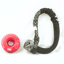 Load image into Gallery viewer, Ring & Soft Shackle Combo: RED Ring 11000kg + 22000kg Silver soft Shackle