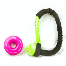 Load image into Gallery viewer, 4x4 winch ring with 22000kg green soft shackle australian made combo george4x4 recovery gear & More