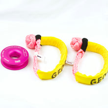 Load image into Gallery viewer, Winching Combo SSR16PK11P: 16000kg Pink 2pcs*Soft Shackles + 11000kg Pink Winch Ring