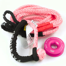 Load image into Gallery viewer, George4x4 Pink Recovery Winch Combo – 1X Extension Rope + 1X Soft Shackles + 1X Ring