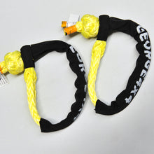 Load image into Gallery viewer,  2pcs*Soft Shackles (Yellow diamond), Australian made  total length: 60cm  Minimum Breaking Strength: 13300kg