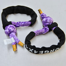 Load image into Gallery viewer, 9500kg Extension Tow Rope(Purple)+ 2*Soft Shackles 15000kg -- 4x4 Winch Recovery Combo