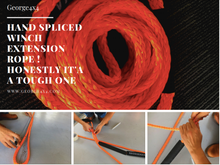 Load image into Gallery viewer, 9500kg Winch Extension Rope (yellow or Purple) +1X Soft Shackle 16ton +1X Snatch Ring 11ton 4x4 Winch combo