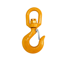 Load image into Gallery viewer, G80 Swivel Hook with Latch 10mm WLL 3.15ton, Grade 80 Chain Lifting Sling Components