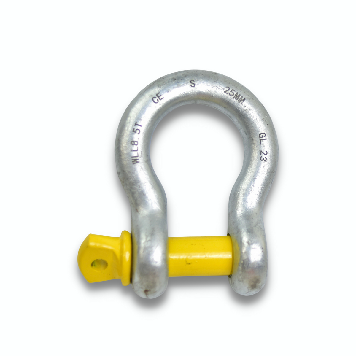 Lifting Bow Shackle 8.5ton, Grade S Rated Shackle Galvanised