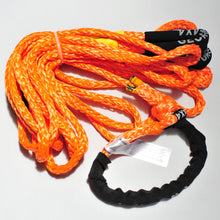 Load image into Gallery viewer, 11mm 11000kg Winch Extension Tow Rope (Orange ) + 1*Soft Shackle 15000kg - 4x4 Winch Recovery Combo