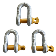 Load image into Gallery viewer, Rated Dee Shackle 8mm 5/16" 0.75ton Lifting Trailer Safety Chain