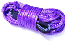 Load image into Gallery viewer, The George4x4 Towing Rope is made of a unique ultra-high molecular weight polyethylene material (UHMWPE), known as Dyneema/Spectra or high-modulus polyethylene (HMPE). High strength and low stretch.  UV resistant, waterproof and more durable Very light, can float in water Both ends have a soft loop and protective sleeves Static Rope Suitable for sailing, off-road towing Fitted for 4WD electric Winch, Hand Winch, Trailer Winch, Towing etc. 11mm, breaking strength 11000kg Australian made, tested