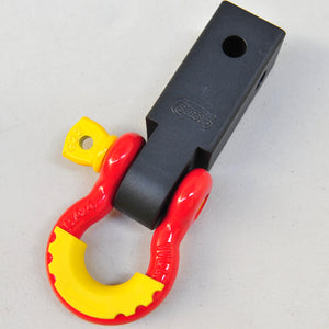 4WD Recovery kit: Alloy Tow Bar Hitch Shackle Receiver 5000kg + Rated Shackle, Recovery Hitch Designed by George4x4
