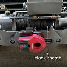 Load image into Gallery viewer, Winch Line Protective Cover / Sheath – Heavy Duty Black Tube Sleeve by George4x4