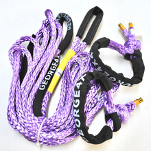Load image into Gallery viewer, 9500kg Extension Tow Rope(Purple)+ 2*Soft Shackles 15000kg -- 4x4 Winch Recovery Combo