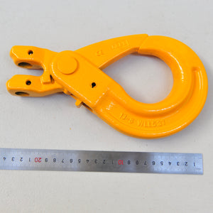 G80 Clevis Self Locking Safety Hook 13mm WLL 5.3ton, Grade 80 Chain Lifting Sling Components