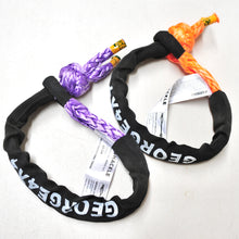 Load image into Gallery viewer, 4WD Recovery Kit: 11000kg Orange/Purple Bridle (equalizer) Rope + Soft shackle + Snatch Ring