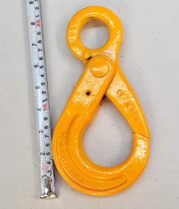 G80 Self Locking Safety Hook 10mm WLL 3.15ton Eye Type, Grade 80 Chain Lifting Sling