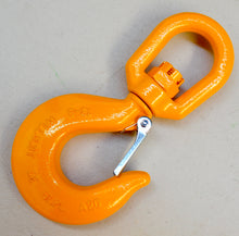 Load image into Gallery viewer, Swivel Hook with Latch 13mm WLL 5.3ton, Grade 80 Chain Lifting Sling Components