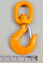 Load image into Gallery viewer, G80 Swivel Hook with Latch 10mm WLL 3.15ton, Grade 80 Chain Lifting Sling Components