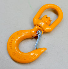 Load image into Gallery viewer, G80 Swivel Hook with Latch 6mm WLL 1.12ton, Grade 80 Chain Lifting Sling Components