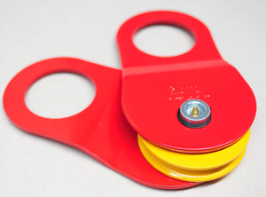 Snatch Block Red Coating, 10ton with heavy duty designed