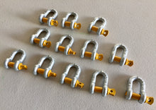 Load image into Gallery viewer, Rated Dee Shackle 8mm 5/16" 0.75ton Lifting Trailer Safety Chain