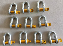 Load image into Gallery viewer, Rated Dee Shackle 8mm 5/16&quot; 0.75ton Lifting Trailer Safety Chain