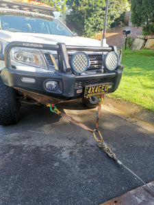 Towing V Bridle Straps 500mm with Master Oblong link + Eye hook Car Carrying Tow Truck accessories