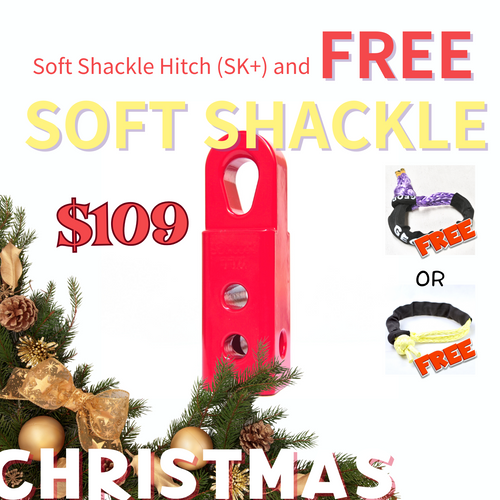 [Xmas Sale] Soft Shackle Hitch (SK+) Red and Free Soft Shackle