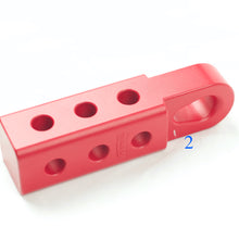 Load image into Gallery viewer, 4WD Recovery Soft Shackle Hitch (SK+ Pro) Matte Red with Teardrop shaped Eyelet