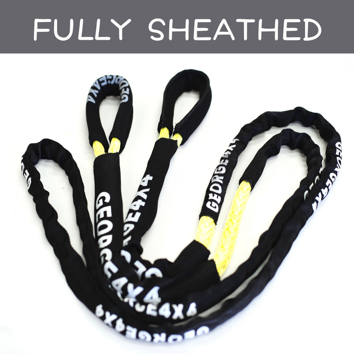 Australian made Sheathed Bridle Rope 10mm*9500kg, 4WD Recovery ...
