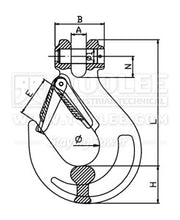 Load image into Gallery viewer, Grade 80 Clevis Sling Hook George lifting 7/8mm 10mm 13mm