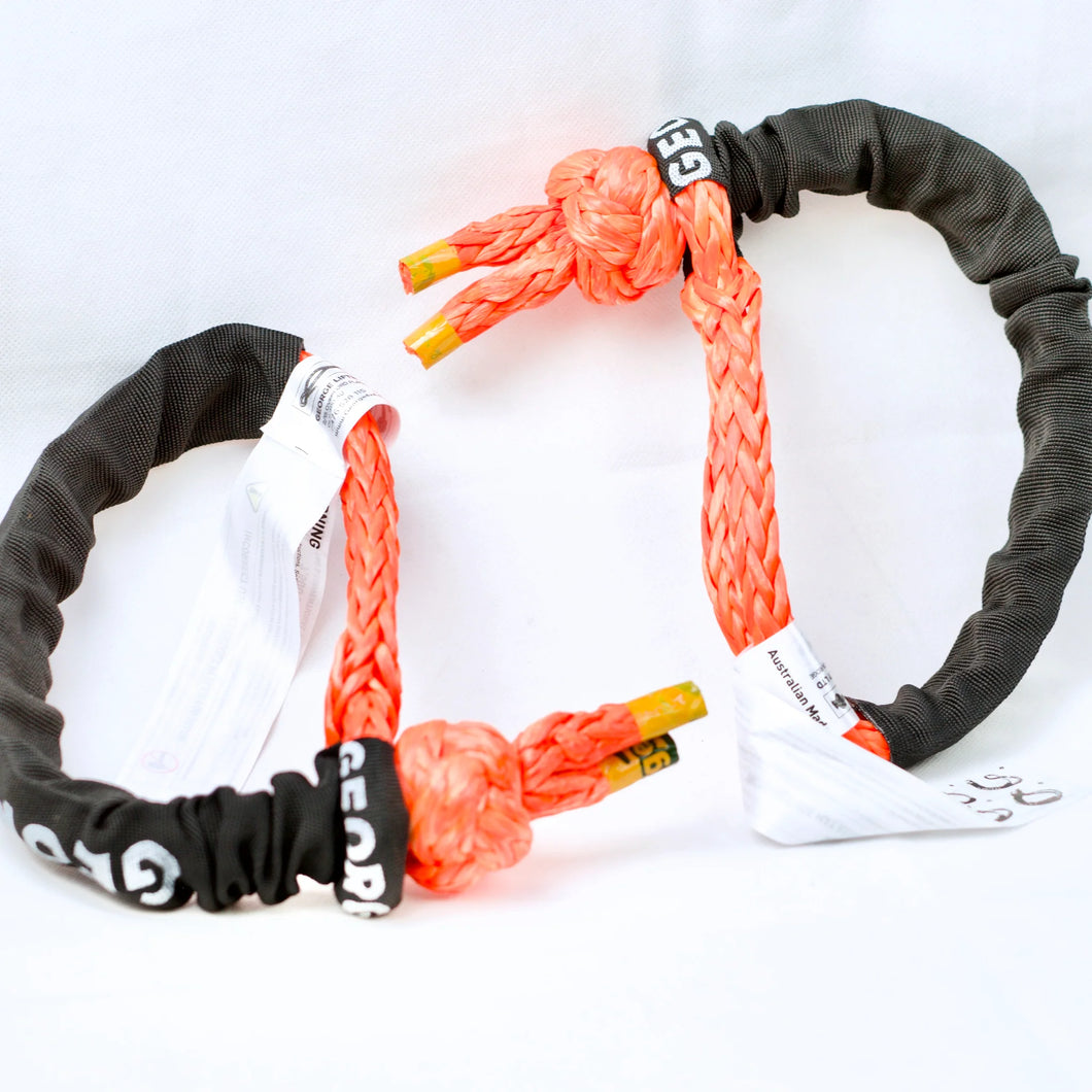 9500kg Extension Tow Rope(Purple)+ 2*Soft Shackles 15000kg -- 4x4 Winch Recovery Combo