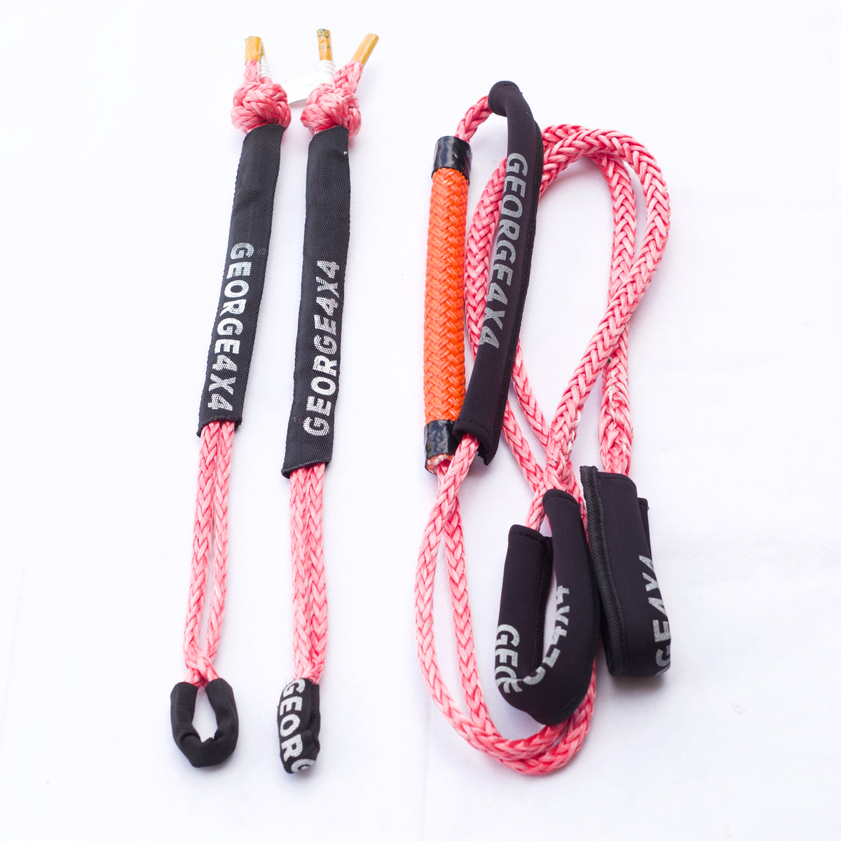 Pink Recovery 3PCS kit: Bridle Rope 5800kg + 2*Soft Shackles 8500kg ...