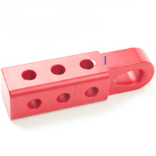 Load image into Gallery viewer, 4WD Recovery Soft Shackle Hitch (SK+ Pro) Matte Red with Teardrop shaped Eyelet