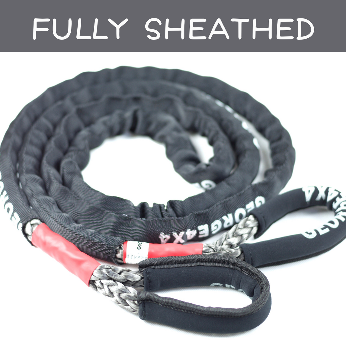 Aussie Rope Australian made Sheathed Bridle Rope 12mm*13200kg, 4WD Recovery ...