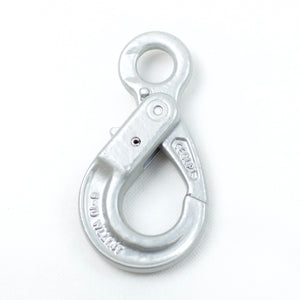 Grade100 Self-locking Hook for Towing Chain / Trailer Chain Self-locking Eye Hook size: 6mm WLL 1,400kg, Breaking Force 5,600kg Can be used together with BOTH Chain 4177-25 (10mm) and 4177-35 (13mm).  This setup suits a Trailer with an ATM up to 3700kg (perfectly with 2500kg and 3500kg).