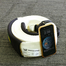 Load image into Gallery viewer, 437586-Snatch Strap 8600KG-9M, 20% stretching White Flat Webbing