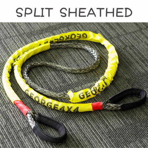 This Australian-made bridle rope has been covered with split sheath, with each section measuring 70cm, totalling 4 pieces of sheathes. This allows you to easily check the rope's condition by simply removing the sheathes. It can be utilized as a tree trunk protector and also as an extension for kinetic ropes or snatch straps.