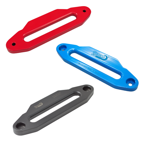 Alloy Fairlead Red/Blue/Black Coating, Aluminium Hawse Winch Accessories for Dyneema Rope 4WD