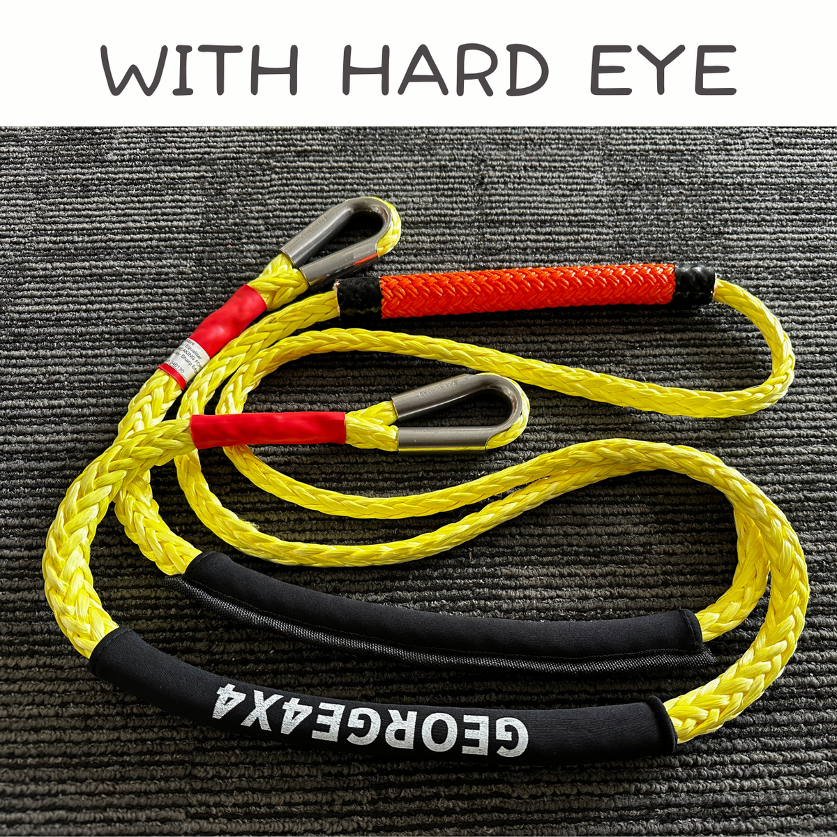 Australian made Bridle Rope with Hard Eye, 10mm*9500kg, 4WD Recovery ...
