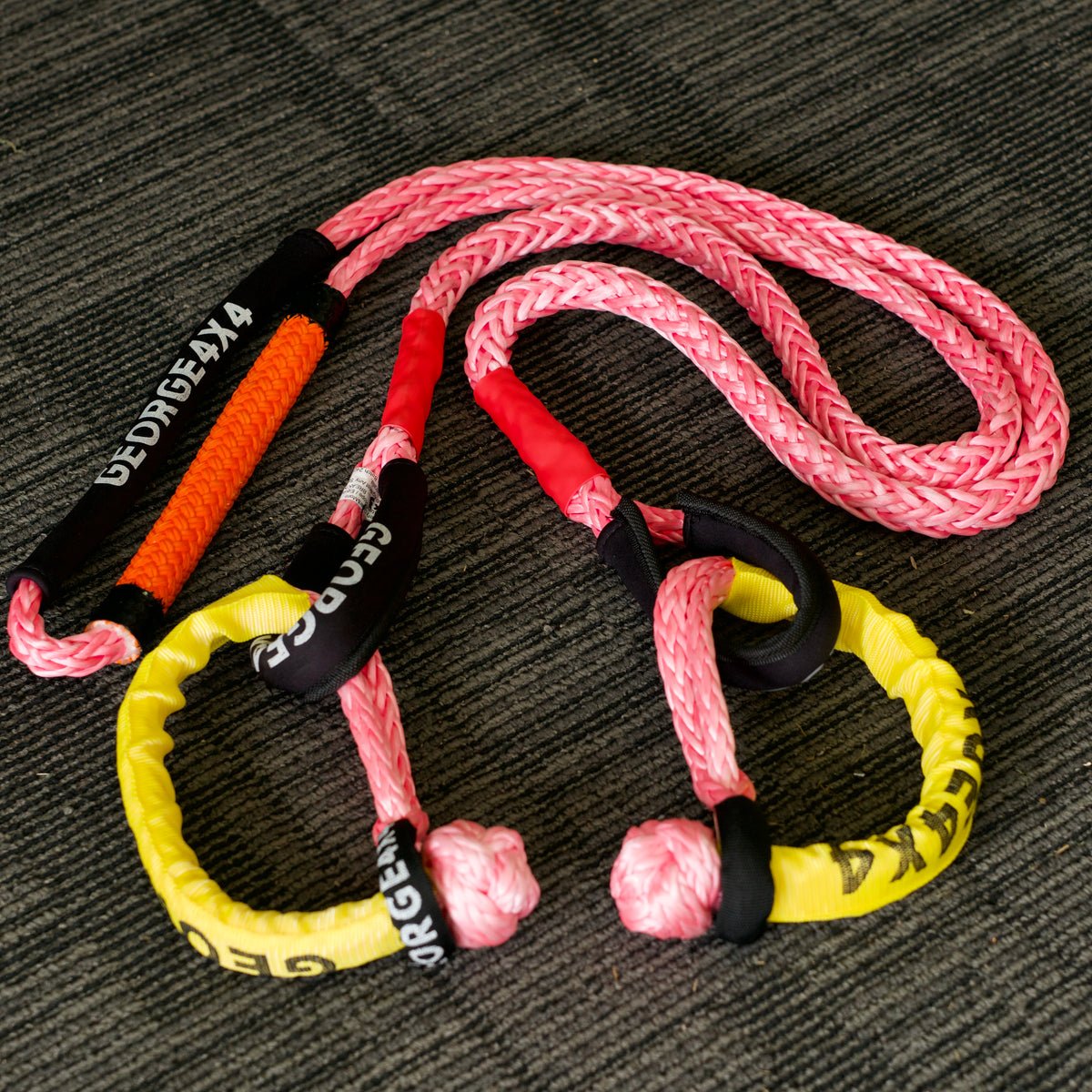 Australian made Bridle Rope (equaliser) 11mm*11000kg Pink, 4WD Recover ...
