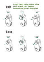 Load image into Gallery viewer, DSB24 GEN2 Dingo Snatch Block
Push &amp; Twist Lock System