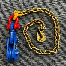 Load image into Gallery viewer, 2T Tow Truck Winch Snatch Block with Chain &amp; Shortener Hook Extension– 75mm Sheave George lifting George4x4