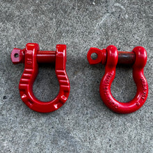 Load image into Gallery viewer, George4x4 BIG HEAD RECOVERY BOW SHACKLE VS 4.7ton normal rated shackle

A classic bow shackle with a bigger, chunkier head.