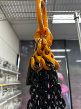 Load image into Gallery viewer, Chain Sling 4leg 6mm WLL 1.9Ton Fitted Eye SelfLocking Hook &amp; Shortening Hook Custom Length  (Assembly and Tagged in Brisbane,Australia)