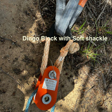 Load image into Gallery viewer, Dingo snatch Block with soft shackle 4WD Winch Pulley George4x4 recovery gear 
